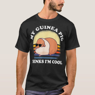 mijn cavia denkt in cool knaagdier t-shirt