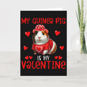 Mijn cavia is mijn Valentijnshart Overeenkomende R Kaart