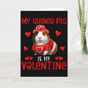 Mijn cavia is mijn Valentijnshartjes bijpassende r Kaart