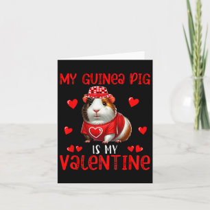 Mijn cavia is mijn Valentijnshartjes bijpassende r Kaart