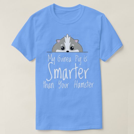 Mijn cavia is slimmer grappig intelligent dier t-shirt (Design voorkant)