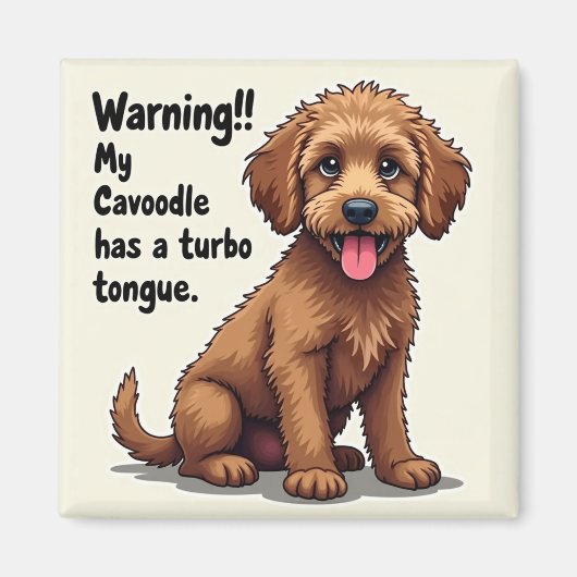 Mijn Cavoodle Heeft Een Turbo Tong Magneet (Voorkant)