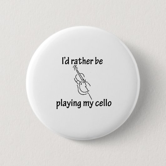 Mijn Cello afspelen Ronde Button 5,7 Cm (Voorkant)