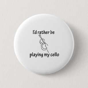 Mijn Cello afspelen Ronde Button 5,7 Cm