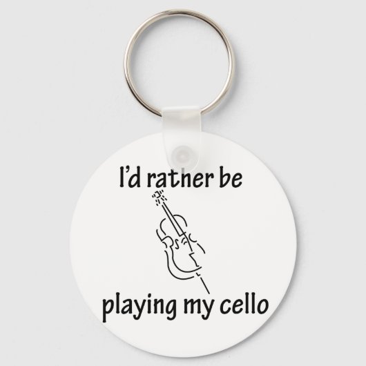 Mijn Cello afspelen Sleutelhanger (Voorkant)