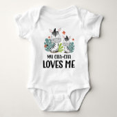 Mijn Cha-Cha oma houdt van me Zebra Romper (Voorkant)