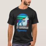 Mijn Chanoeka Pyjamakah Chanukah Pyjama Sloth Meno T-shirt<br><div class="desc">Mijn Chanoeka Pyjamakah Pyjamas Sloth Menorah.</div>