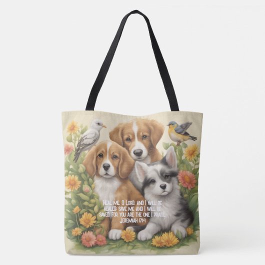 Mijn chemozak tote bag (Achterkant)