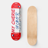 MIJN CHERIE AMOR 8 1/4" Skateboard Deck (Voorkant)
