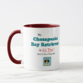 Mijn Chesapeake Bay Retriever is dat alles! Mok (Links)