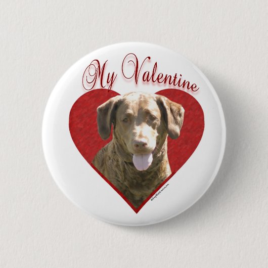 Mijn Chessie Valentijn Ronde Button 5,7 Cm (Voorkant)