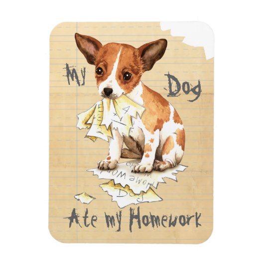 Mijn Chihuahua Ate Mijn thuiswerk Magneet (Verticaal)