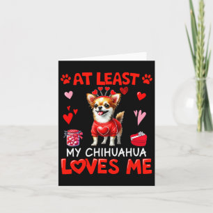 Mijn Chihuahua die van me houdt Valentijnsdag Sing Kaart
