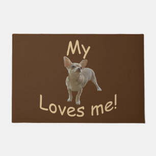 Mijn Chihuahua houdt van me! Deurmat