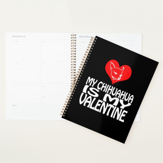 Mijn Chihuahua is mijn Valentijn Planner (Display)
