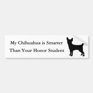 Mijn Chihuahua is Smarter Bumpersticker
