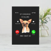 Mijn Chihuahua roept _ ik moet Hondenliefhebber al Aankondiging (Staand voorkant)