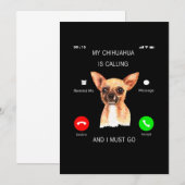 Mijn Chihuahua roept _ ik moet Hondenliefhebber al Aankondiging (Voorkant / Achterkant)