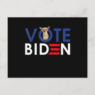 Mijn Chihuahua wil stemmen Joe Biden Funny Preside Briefkaart