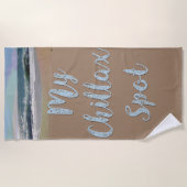 Mijn Chillax Spot Strandlaken (Voorkant)