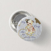 Mijn Chinees met mijn lesplan Ronde Button 3,2 Cm (Voorkant /achterkant)