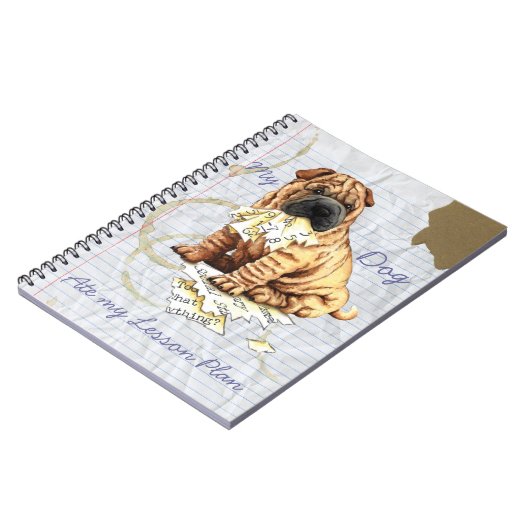 Mijn Chinees Shar-Pei Ate Mijn Lesson Plan Notitieboek (Linkerzijde)