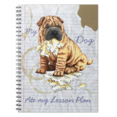 Mijn Chinees Shar-Pei Ate Mijn Lesson Plan Notitieboek (Voorkant)