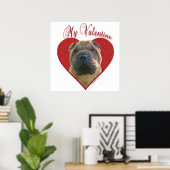 Mijn Chinese Shar-Pei Valentijn Poster (Thuiskantoor)