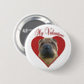 Mijn Chinese Shar-Pei Valentijn Ronde Button 5,7 Cm (Voorkant /achterkant)