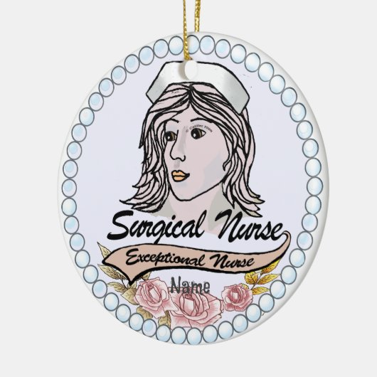 Mijn chirurgisch verpleegkundige keramisch ornament (Links)