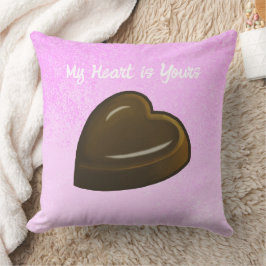 Mijn Chocolade Hart Valentijnsdag Kussen