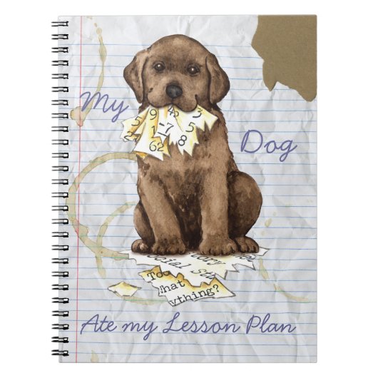 Mijn Chocolade Lab en mijn lesplan Notitieboek (Voorkant)