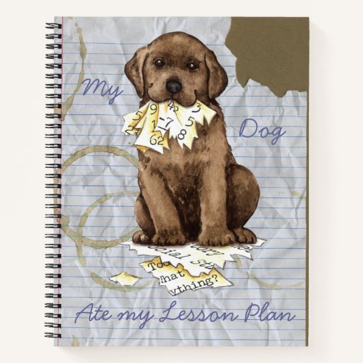 Mijn Chocolade Lab en mijn lesplan Notitieboek (Voorkant)