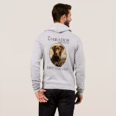 Mijn chocolade labrador denkt dat ik de beste vade hoodie (Achterkant volledig)