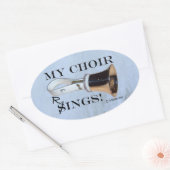 Mijn Choir Rings Oval Sticker (Envelop)