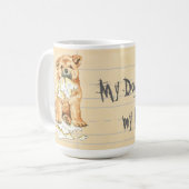 Mijn Chow Ate mijn thuiswerk Koffiemok (Voorkant links)