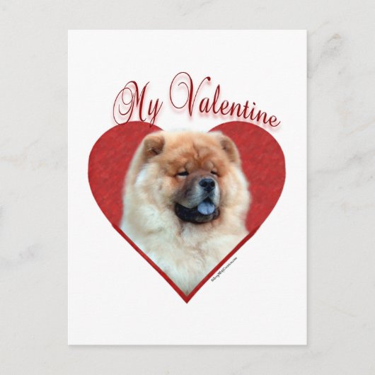 Mijn Chow Chow Valentijn Feestdagenkaart (Voorkant)