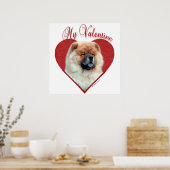 Mijn Chow Chow Valentijn Poster (Keuken)