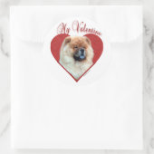 Mijn Chow Chow Valentijn Ronde Sticker (Tas)