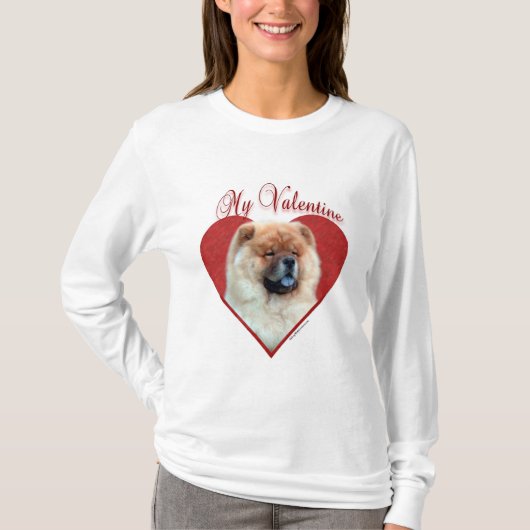 Mijn Chow Chow Valentijn T-shirt (Voorkant)
