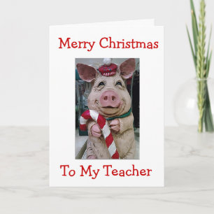 MIJN **CHRISTMAS PIGGY** VOOR LEREN OF BEDRIJVEN FEESTDAGEN KAART