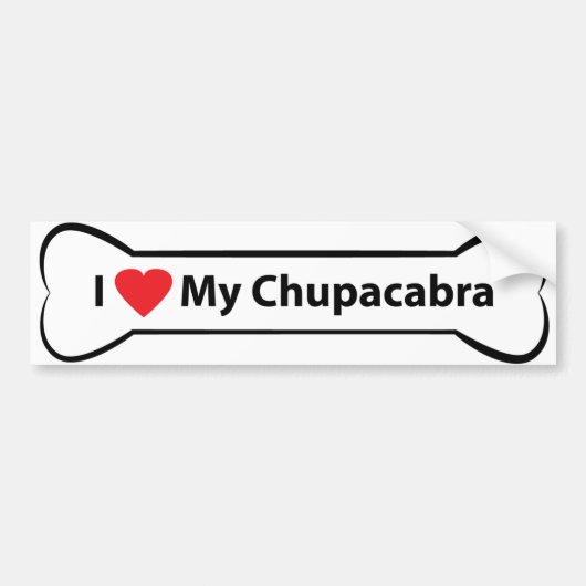 Mijn Chupacabra Bumpersticker (Voorkant)