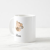 Mijn Circus Mijn aap met aangepaste naam Koffiemok (Voorkant links)