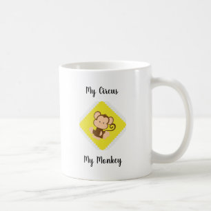 Mijn Circus Mijn aap met aangepaste naam Koffiemok
