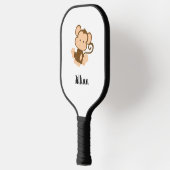 Mijn Circus Mijn aap met aangepaste naam Pickleball Paddle (Links)