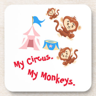 Mijn Circus. Mijn apen. Bier Onderzetter
