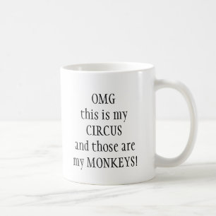 Mijn circus Mijn apen citaat Koffiemok