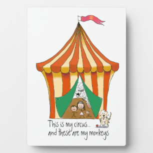 Mijn Circus Mijn apen kleurrijke afbeelding van de Fotoplaat