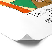 Mijn Circus Mijn apen kleurrijke afbeelding van de Poster (Hoek)