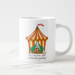 Mijn circus Mijn apen kleurrijke Circus Tent Grote Koffiekop